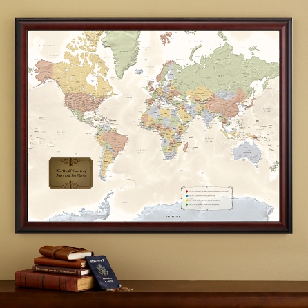 Personalized World Traveler Map