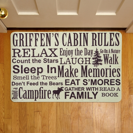 Cabin Rules Doormat