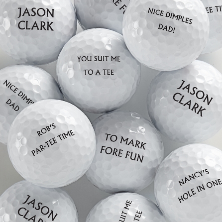 Personalized Golf Balls One Dozen Different Messages Personal Creations