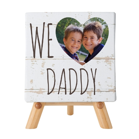 We Heart Photo Mini Canvas w/Easel