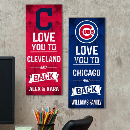 MLB Sports Love Wood Wall Plaque
