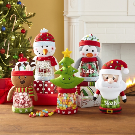 Santa's Helpers Plush Treat Jars