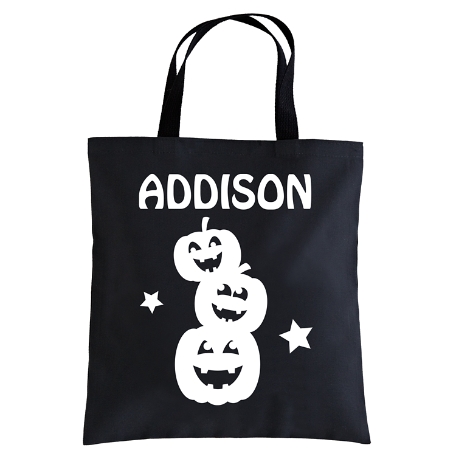 Super Spooky Glow In the Dark Halloween Treat Bag - Pumpkins