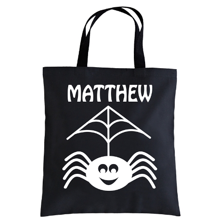 Super Spooky Glow In the Dark Halloween Treat Bag-Spider