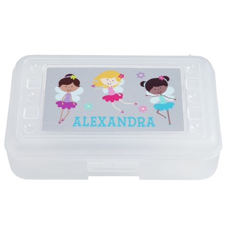 Fun Graphic Plastic Pencil Case - Fairies