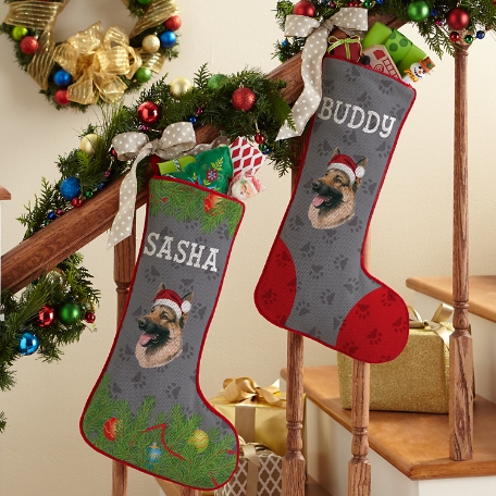 German Shepherd Stocking by Linda Picken©