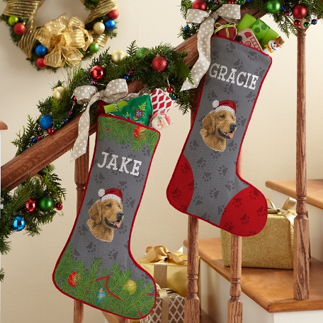 Golden Retriever Stocking by Linda Picken©