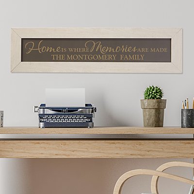 Where Memories Are Made Framed Wood Sign