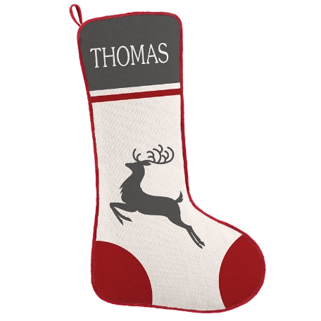 Christmas Charm Stocking - Reindeer