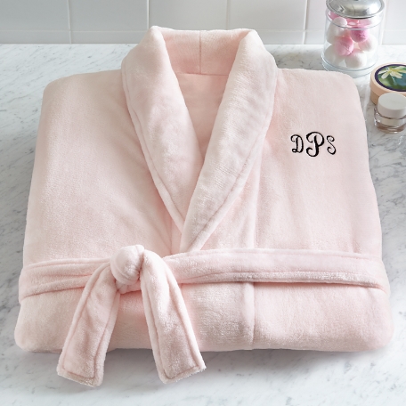 Plush Microfiber Pink Robe