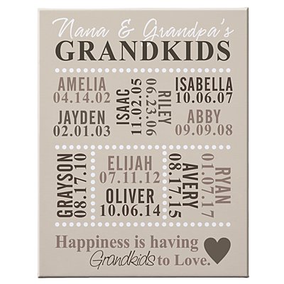 Our Grandkids Canvas - 16x20