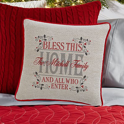Bless This Home Throw Pillow