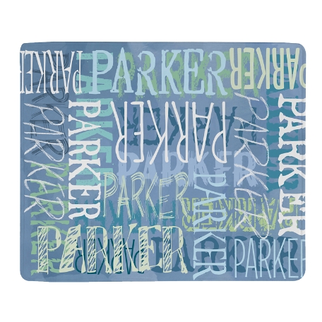 Signature Style Plush Blanket - Blue - L