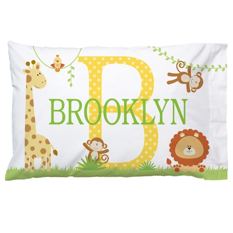 My Own Name Pillowcase - Jungle