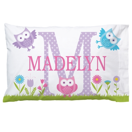 My Own Name Pillowcase - Owl