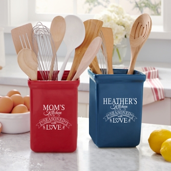 Seasoned With Love Utensil Holder