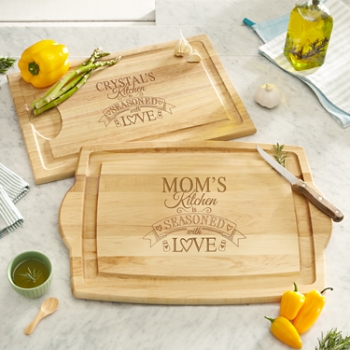 Seasoned With Love Personalized Maple Cutting Board