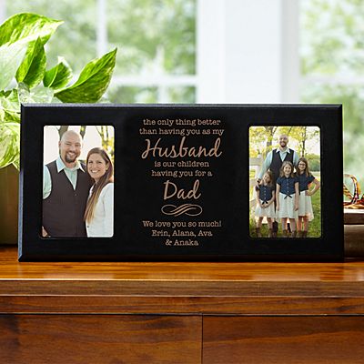 Daddy Gifts Photo Collage Frame Fathers Day Gift Photo Frame Collage Gifts for Papa Letter Photo Collage Frame Word Art Custom Picture Frame