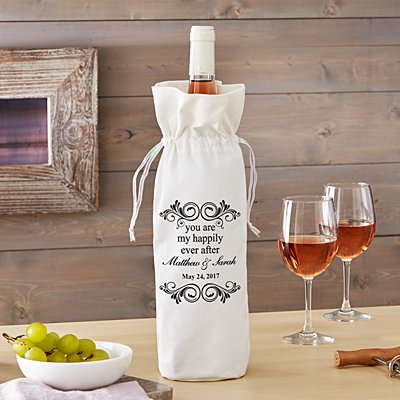 You Are My Happily Ever After Wine Bag