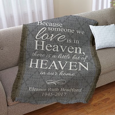 For Loved Ones In Heaven Throw