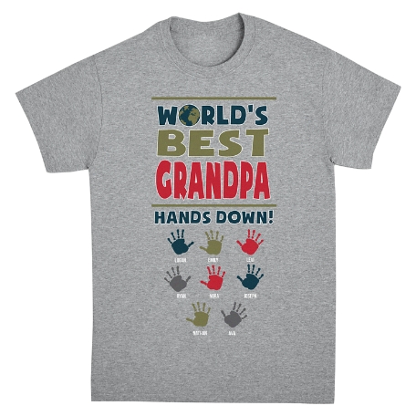 Hands Down T-shirt- Gray - 2XL