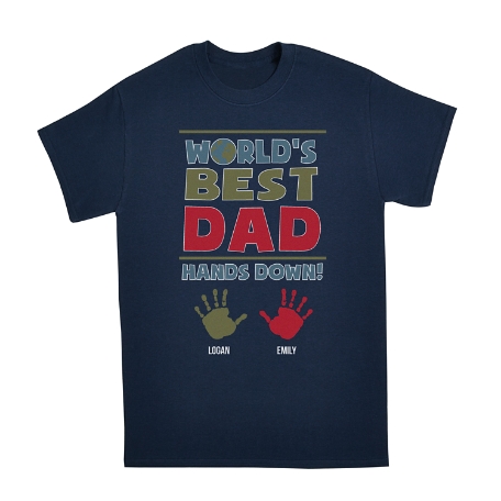 Hands Down T-shirt- Navy - L