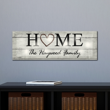 TwinkleBright® LED Rustic Home Canvas