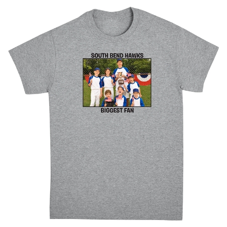 Create Your Own Photo T-Shirt - Gray - XL
