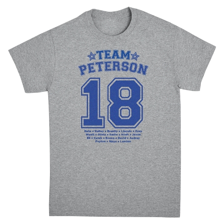 His Team T-shirt - Gray - 2XL