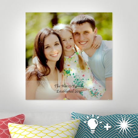 TwinkleBright® LED Photo Message Canvas