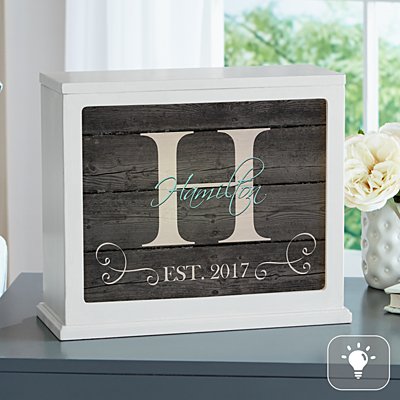 Family Initial & Name Accent Light