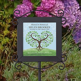 Rooted in Love Memorial Garden Stake