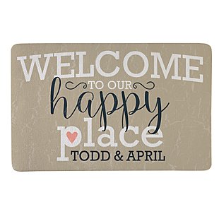 Welcome to Our Happy Place Doormat - 17x27