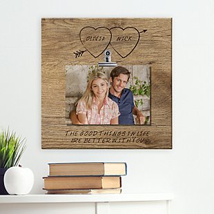 Carved in Love Photo Canvas