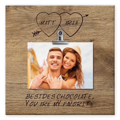 Carved in Love Photo Canvas - 11x11
