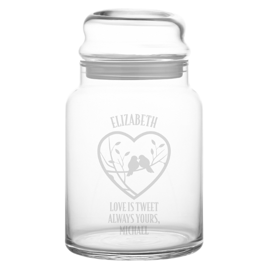 Sweet On You Glass Candy Jars