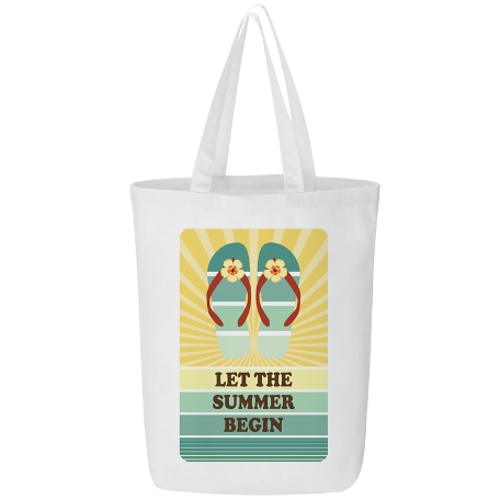 Retro Beach Tote Bag - Flip-Flop