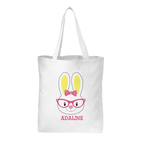 Smart Bunnies Easter Tote Bag-Pink