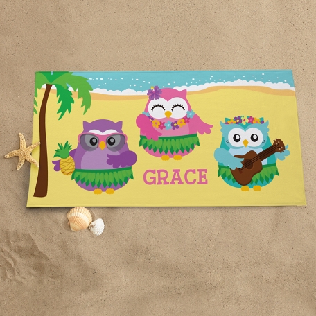 Hula Party Beach Towel