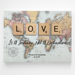 Love is a Journey Canvas Wall Art