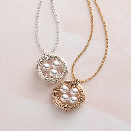 Family Nest Pearl Pendant