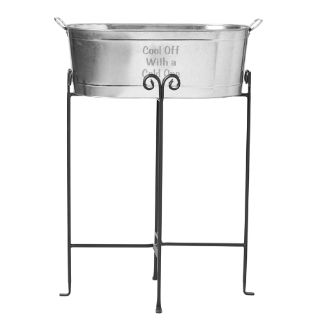 Entertainment Beverage Tub-Any Message with Stand        