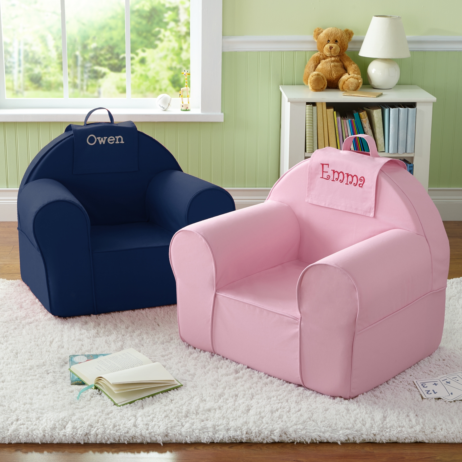 monogrammed kids chair