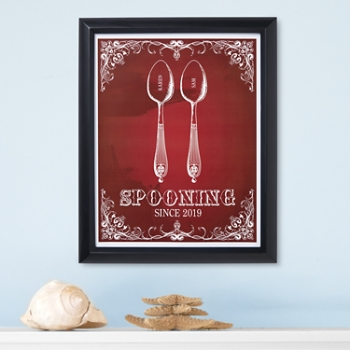 Spooning Print