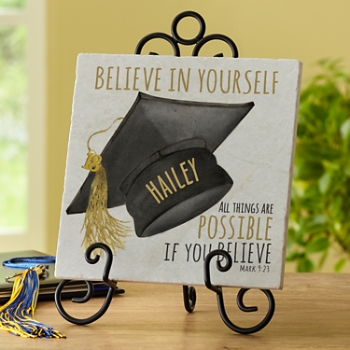 Believe Graduation Tile Keepsake