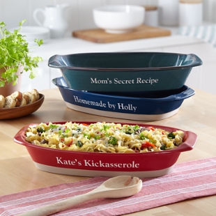 Small Personalized Casserole Dish