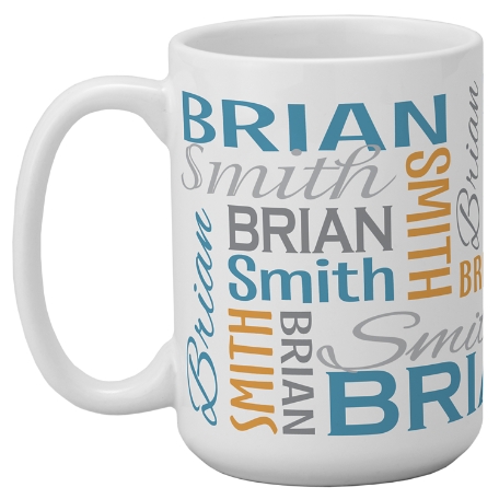 You Name It! Signature Mug-Blue/Orange-443 ml -Single Mug