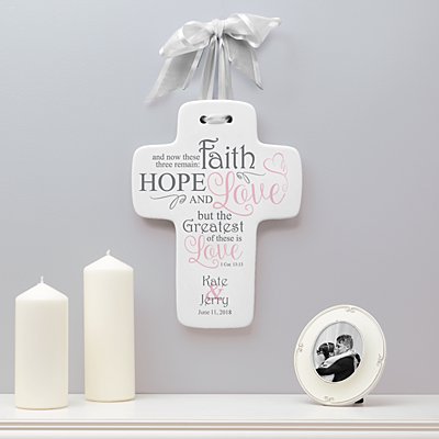 Hope, Faith & Love Wedding Cross