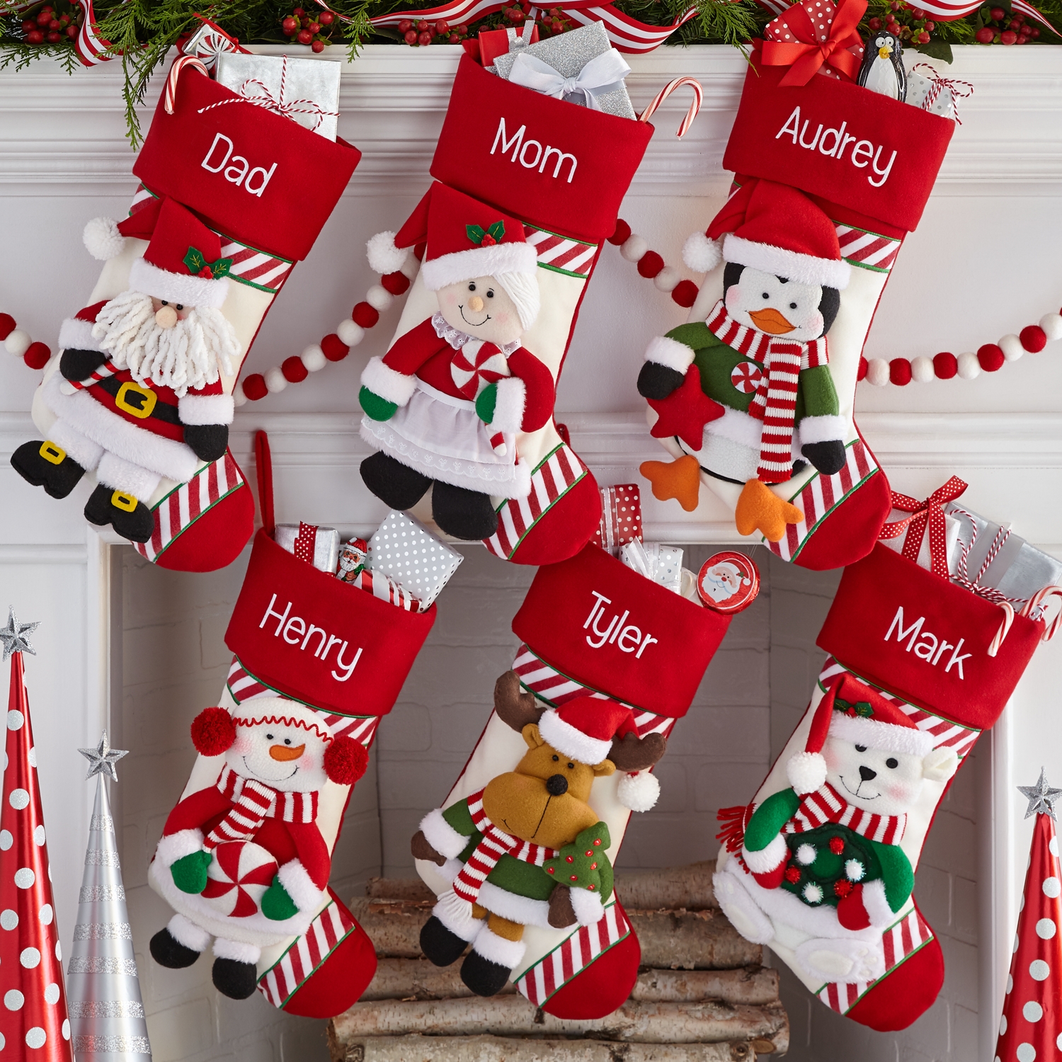 mom dad and baby christmas stockings