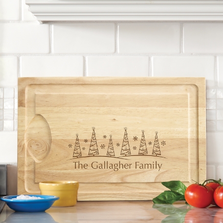 Christmas Tree Maple Wood Cutting Board